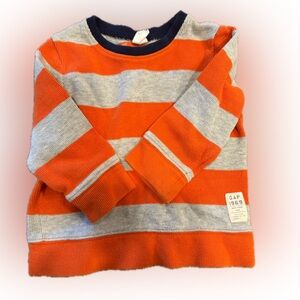 Baby Gap Striped Sweater - Orange and Navy